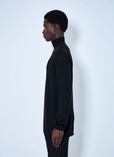 Rick Owens Oversized Turtleneck Sweater Black ric0165065