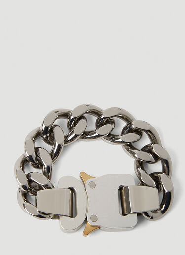 1017 ALYX 9SM Rollercoaster Buckle Bracelet Silver aly0152013