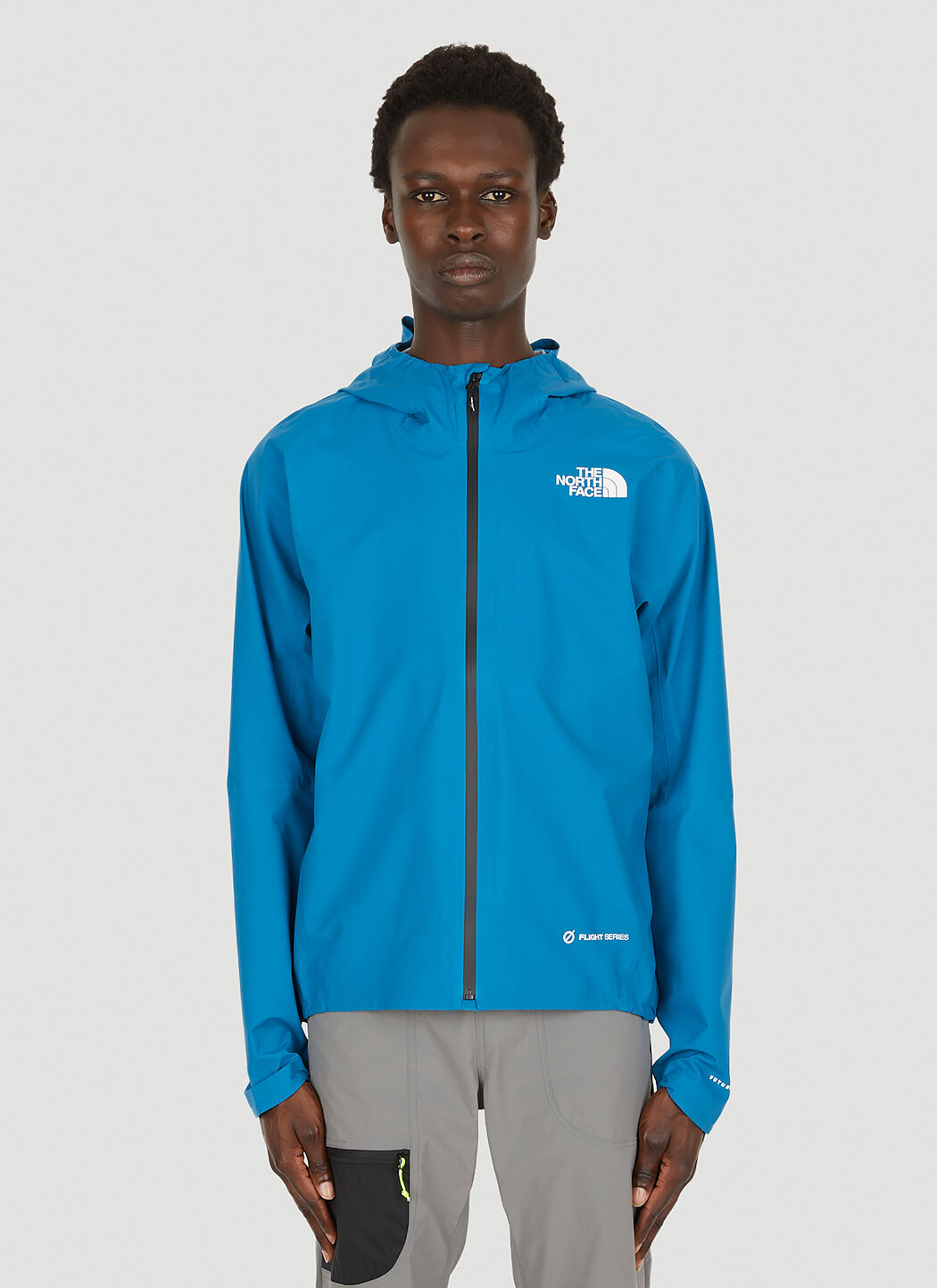 Sky blue clearance north face jacket