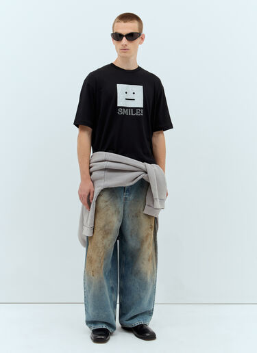 Acne Studios Face Logo T-Shirt Black acn0157001