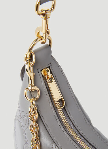 Gucci GG Matelassé Shoulder Bag Grey guc0253192