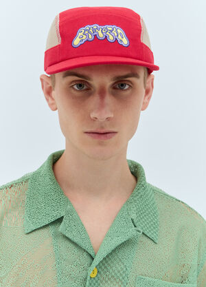 Brain Dead Mesh Panel Camp Baseball Cap Green bra0154006