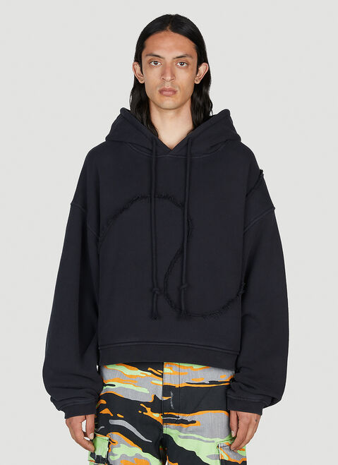 ERL Swirl Hooded Sweatshirt Black erl0152008