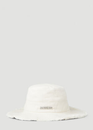 Jacquemus Le Bob Artichaut Bucket Hat White jac0160007