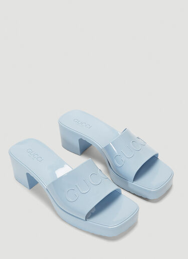 Gucci Rubber Mules Blue guc0243072