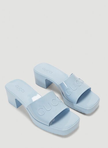 Rubber Mules Gucci Rubber Mules Blue guc0243072