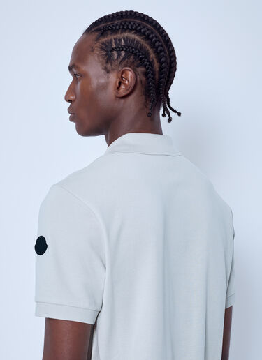 LN-CC® - Moncler: Polo Shirt with Sleeve Logo Patch - Beige Moncler Polo Shirt with Sleeve Logo Patch Beige mon0166020