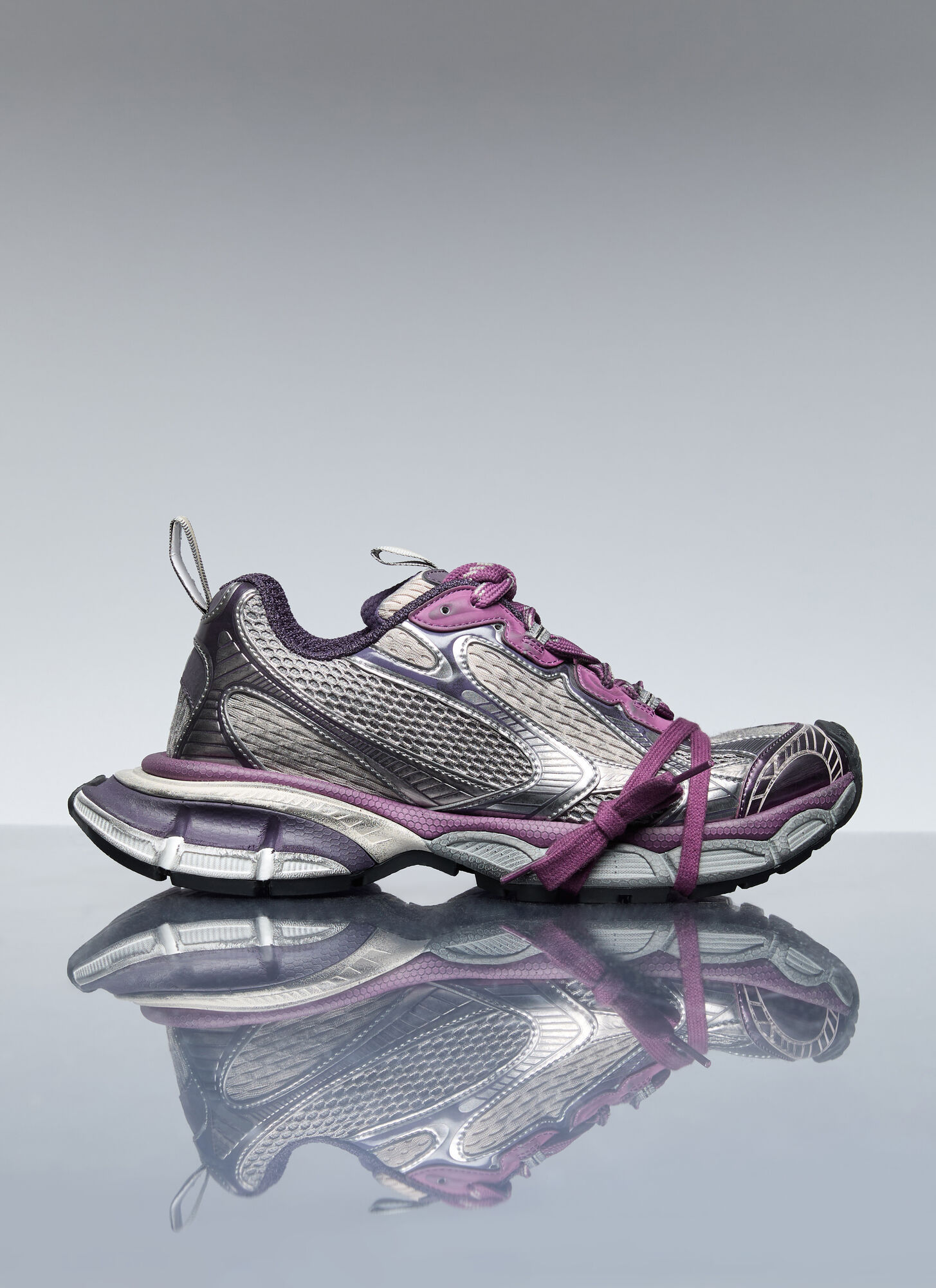 Shop Balenciaga 3xl Sneakers In Purple