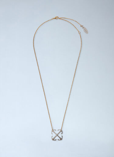 Off-White Arrow Pendant Necklace Gold ofw0260018