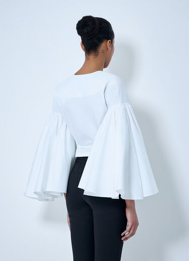 V-Neck Wrap Blouse Jacquemus V-Neck Wrap Blouse White jac0264011