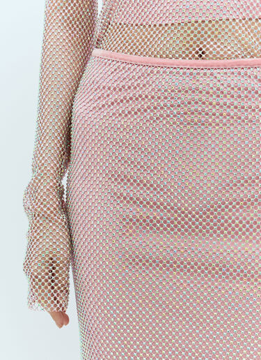 Sportmax 라인스톤 튈 스커트 핑크 spx0257003