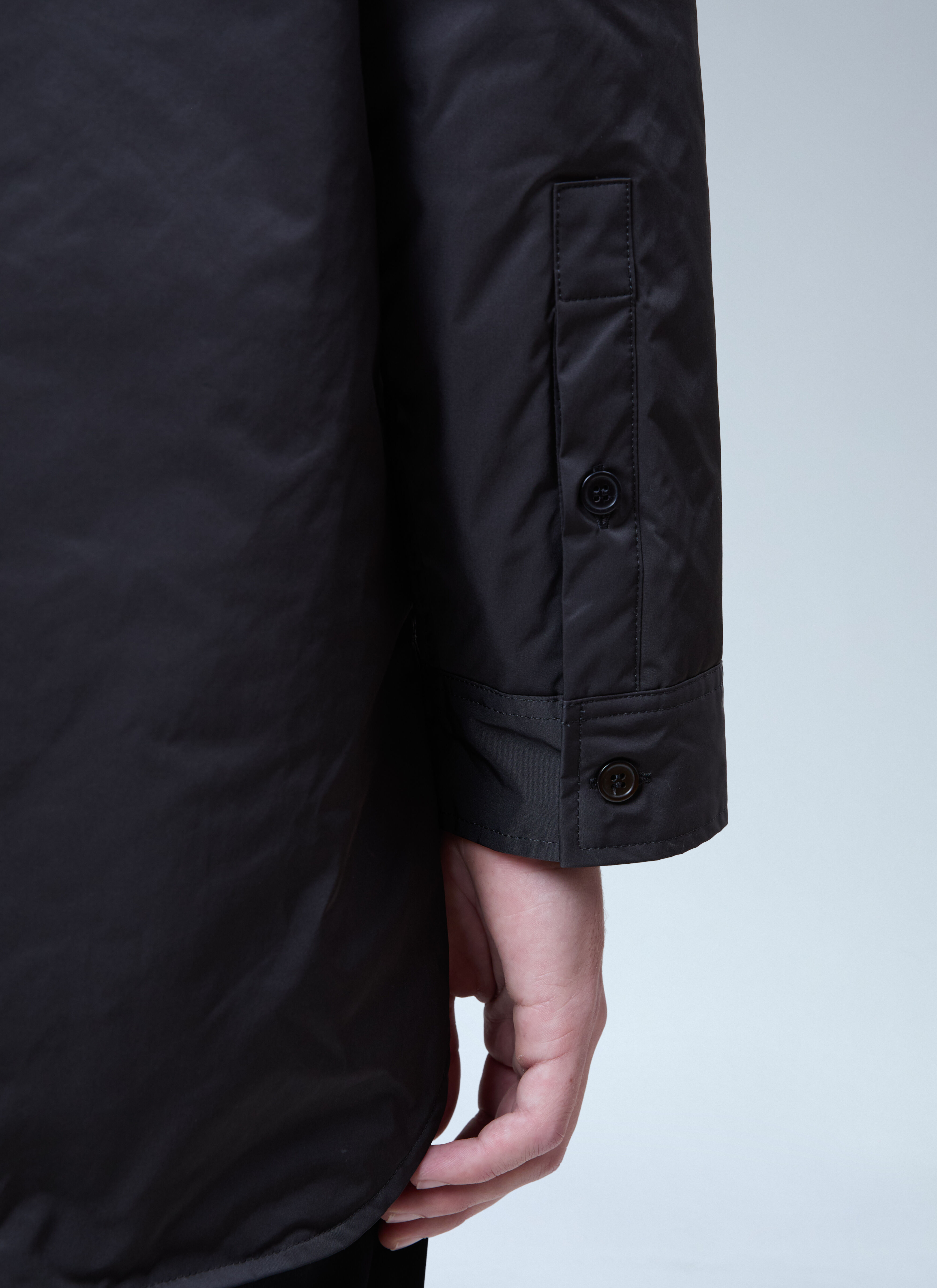 Yohji Yamamoto Men's' Printed Padded Shirt in Black | LN-CC®