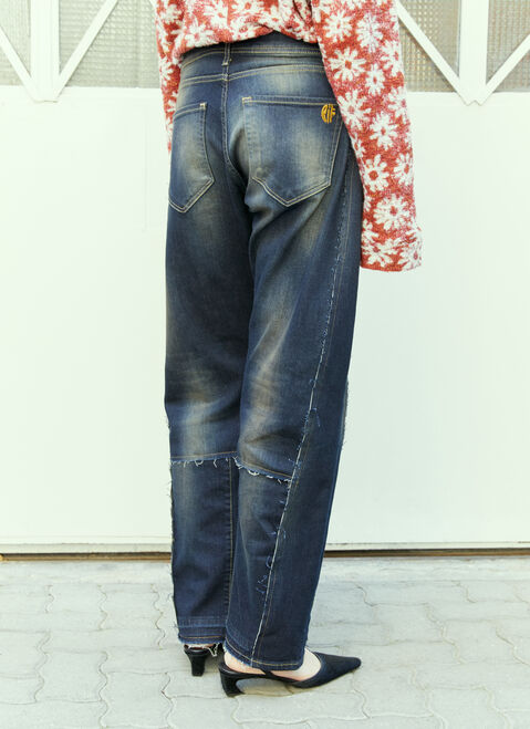Reward If Found Patchwork Jeans Blue rif0254004