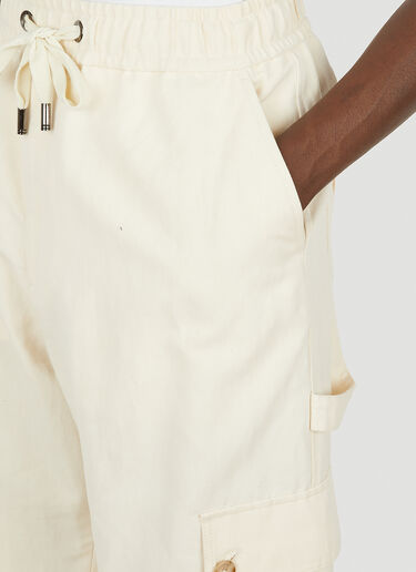 Dolce & Gabbana Drawstring Cargo Pants Cream dol0149001