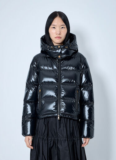 LN-CC® - Moncler: Puffer Jacket with Drawstring Hood - Black Moncler Puffer Jacket with Drawstring Hood Black mon0265065