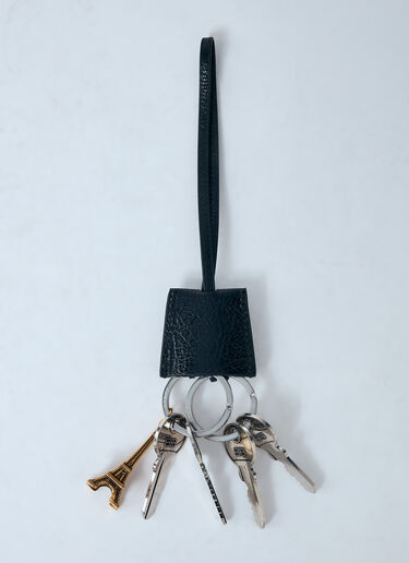 Balenciaga Le City Charm Eiffel Keyring Black bal0259058