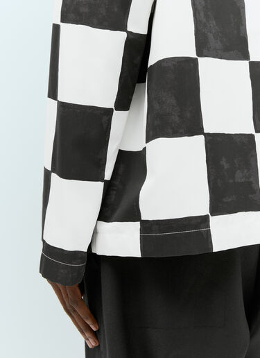Jil Sander 印花束腰短夹克 黑色 jil0154001
