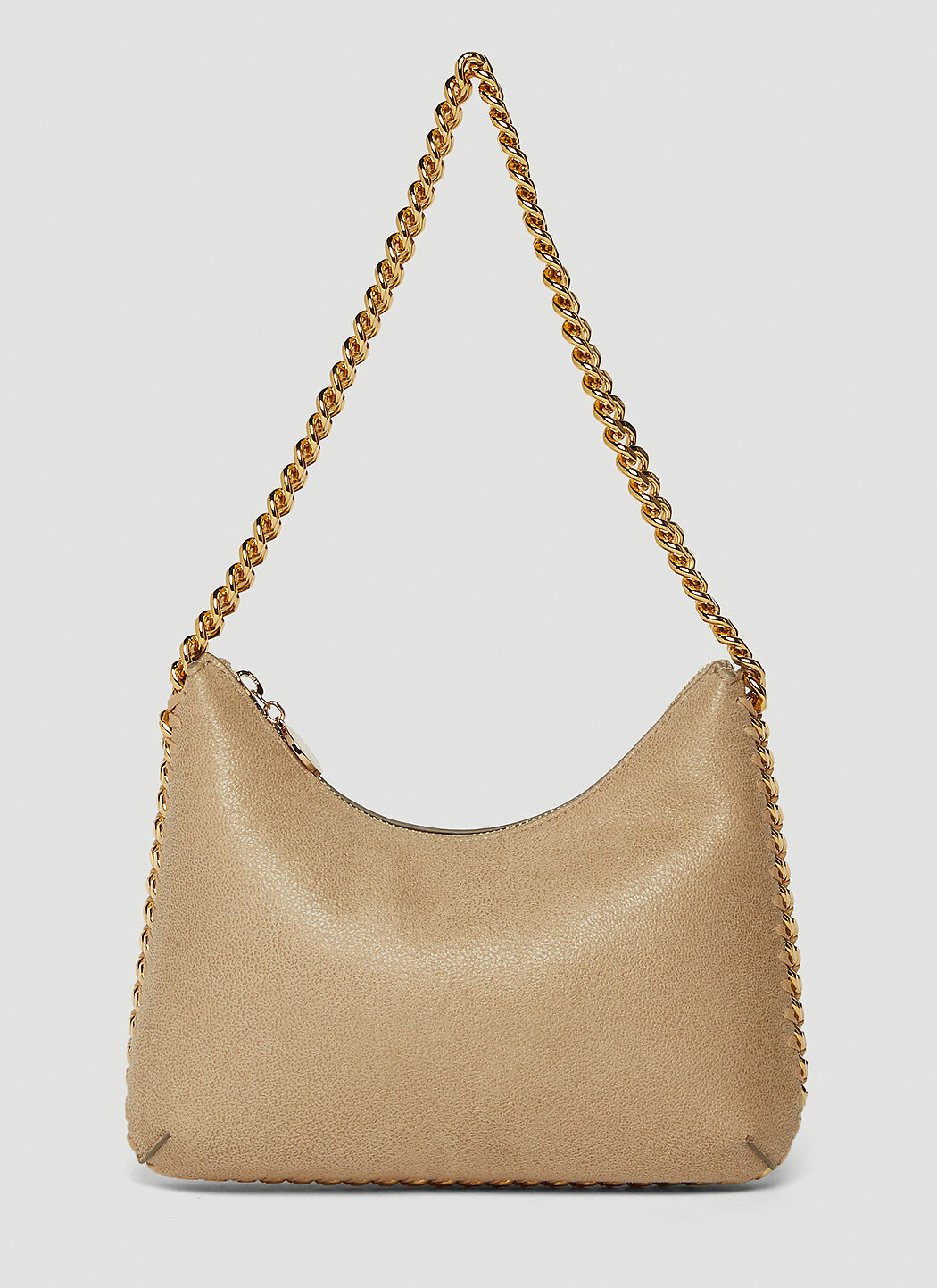 Stella McCartney Falabella Zip Mini Shoulder Bag in Beige LN CC
