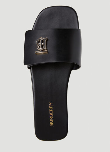 Burberry TB Monogram Slides Black bur0251076