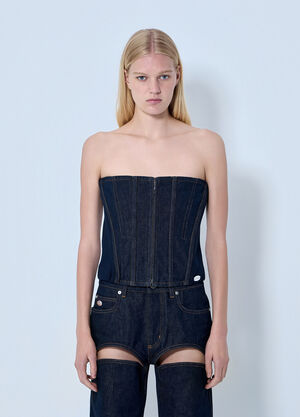 Jean Paul Gaultier Denim Corset Blue jpg0264005