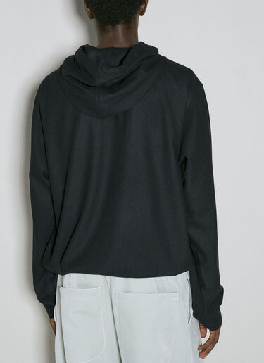 Y-3 Flannel Hooded Sweatshirt Black yyy0354005