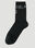 MM6 Maison Margiela Logo Socks Black mmm0152006