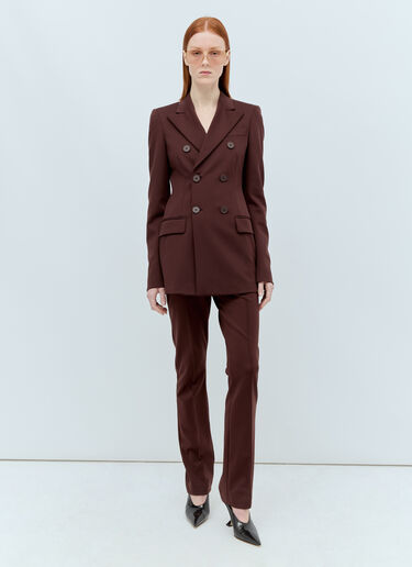 Sportmax Scuba-Look Jersey Blazer Brown spx0255002