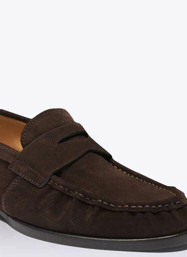 Scarosso Fred Suede Loafers Brown scr0158017