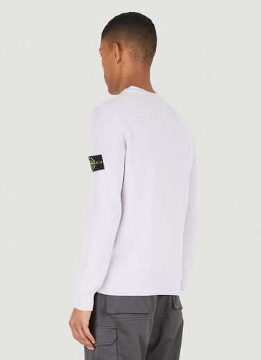 Logo-Patch Knitted Sweater Stone Island Logo-Patch Knitted Sweater Pink sto0148051