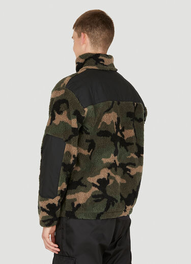 Valentino Camouflage Fleece Jacket Green val0149007