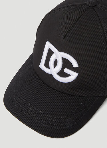 Dolce & Gabbana 徽标刺绣棒球帽 黑色 dol0151002
