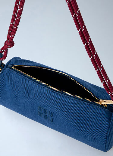 Miu Miu Gabardine Rope-Strap Shoulder Bag Blue miu0265034