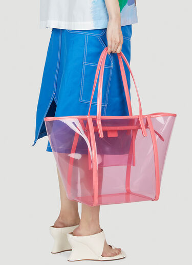 BY FAR Club Translucent Tote Bag Pink byf0252021