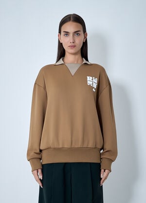 Lacoste Logo Motif Sweatshirt Beige lac0262009