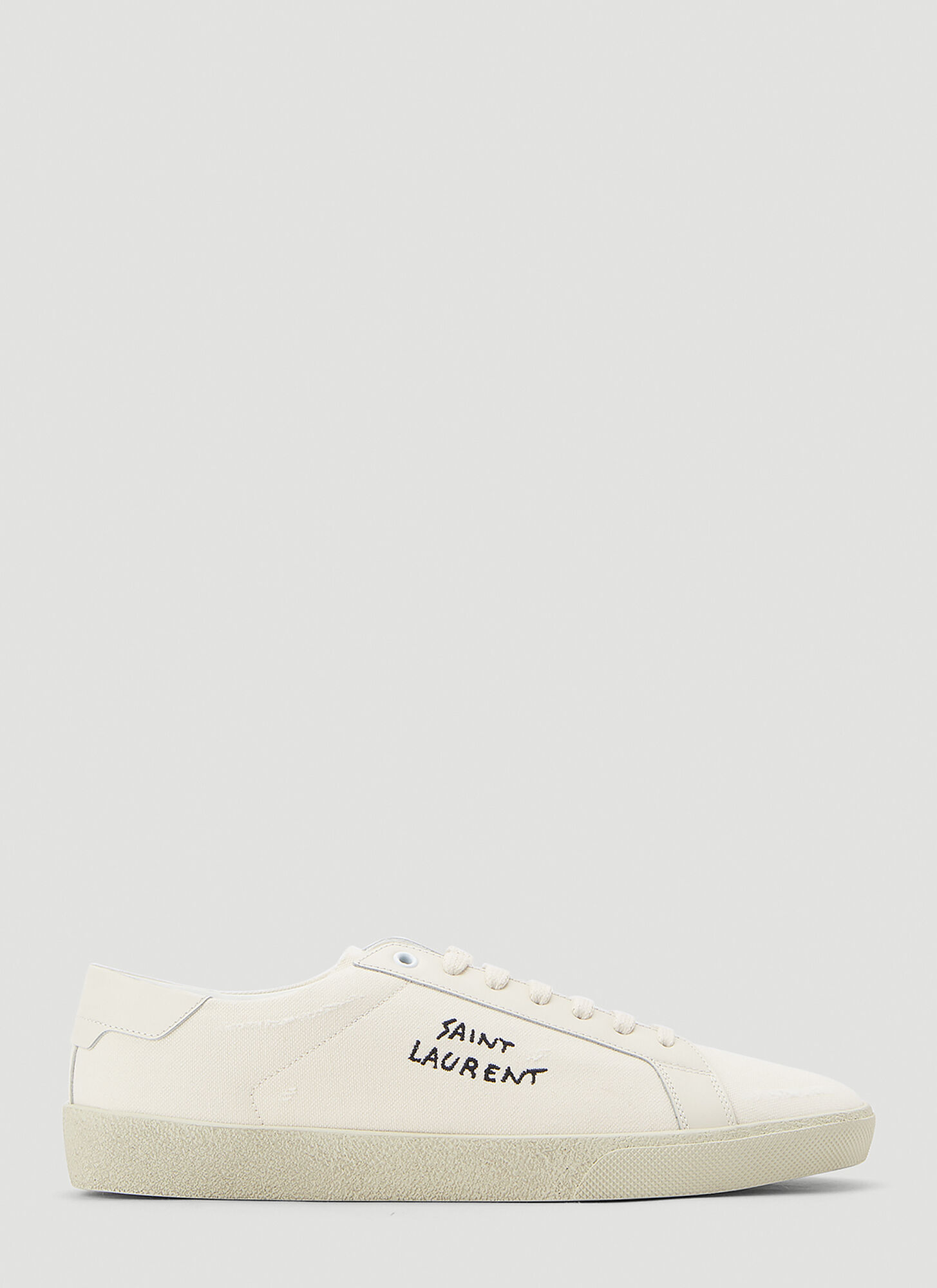 Shop Saint Laurent Sl06  Low-top Sneakers In White