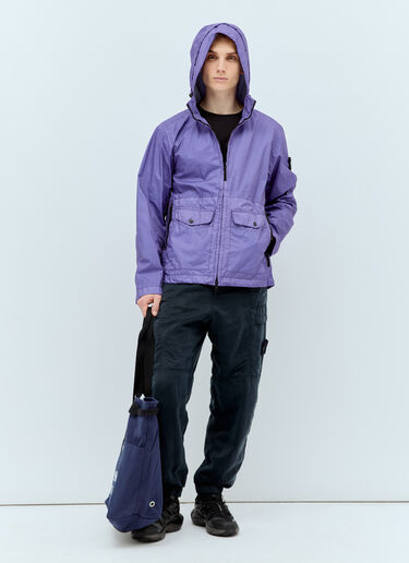 Stone Island Membrana 3L Hooded Jacket Purple sto0156037