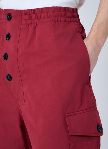 Bottega Veneta Light Cotton Twill Shorts Red bov0159002