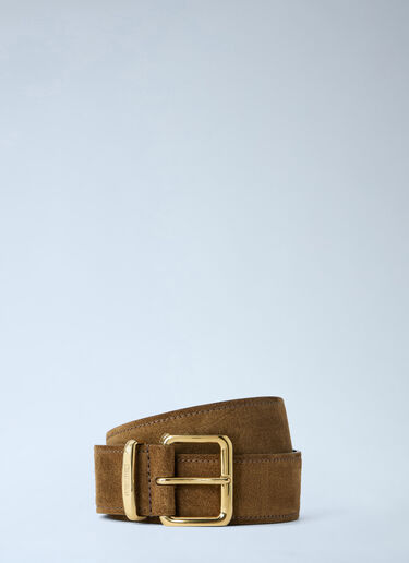 LN-CC® - Miu Miu: Suede Belt - Brown Miu Miu Suede Belt Brown miu0264205