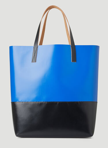 Marni Tribeca Shopping Tote Bag Blue mni0149037