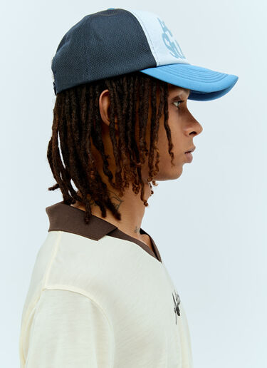 Acne Studios Logo Baseball Cap Blue acn0156018