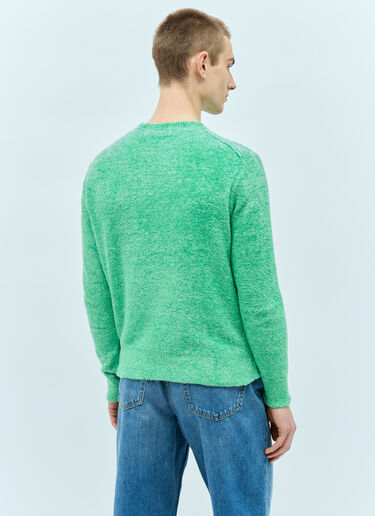 Acne Studios Textured Knit Sweater Green acn0155012