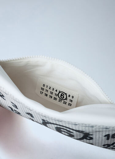 MM6 Maison Margiela Logo Print Pouch White mmm0261020