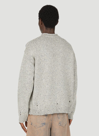 Acne Studios Floral Jacquard Sweater Grey acn0154001