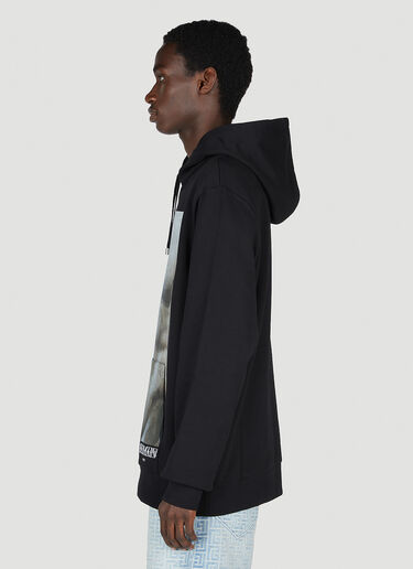 Balmain Statue Print Hooded Sweatshirt Black bln0152001