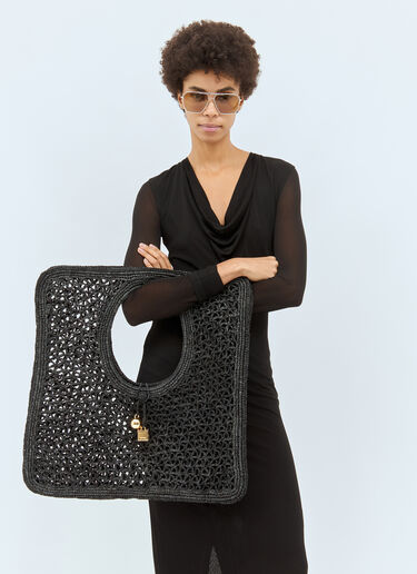 Le Carré Spiaggia Handbag Jacquemus Le Carré Spiaggia Handbag Black jac0258041