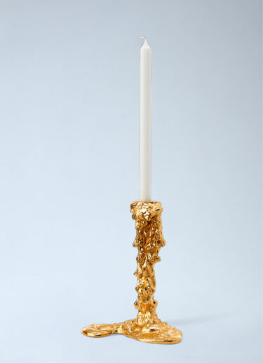 Sculpted Metal Candle Holder POLSPOTTEN Sculpted Metal Candle Holder Gold wps0692212