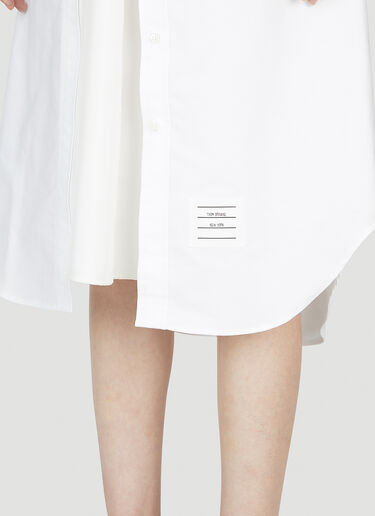Thom Browne Storm Flap Shirt Dress White thb0251004