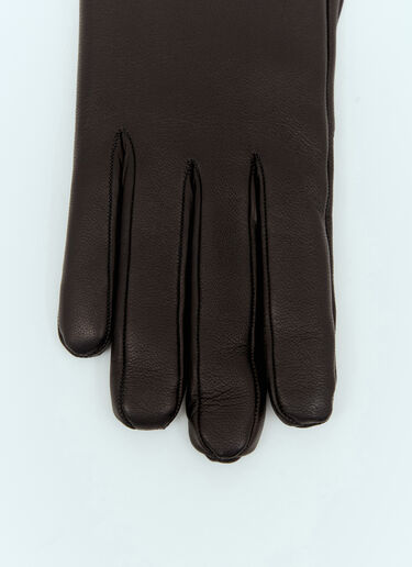 Gucci Leather Horsebit Gloves Black guc0257067