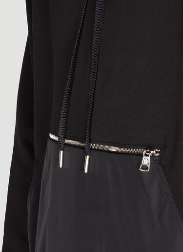 Moncler Faille 拼接连帽运动衫 黑色 mon0149025