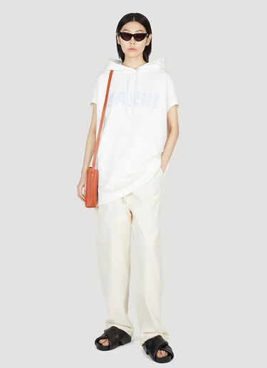 Marni 短袖徽标连帽运动衫 白色 mni0252006
